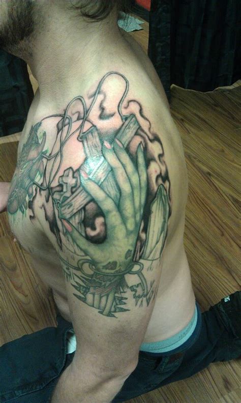 zombie heart tattoo - Headless Hands Custom Tattoos