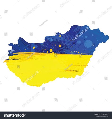 Vector Map Hungary Isolated Vector Illustration Stock Vector (Royalty ...