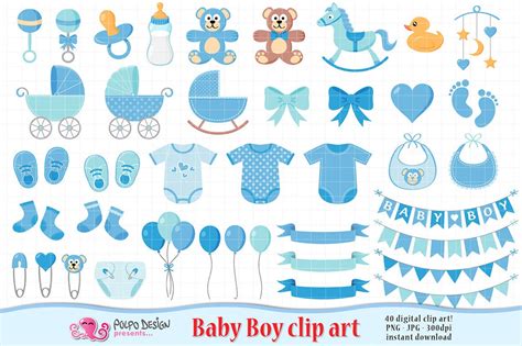 Baby Boy Clipart Its A Boy Scrapbooking Baby Boy Clip Art Baby Shower