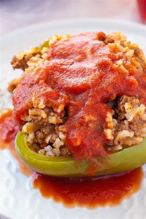 Old Fashioned Stuffed Bell Peppers Recipe Eating Richly