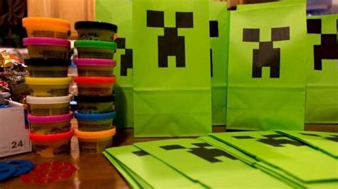 Printable Minecraft T Bags Minecraft Party Bags Minecraft Ts Minecraft Birthday Party