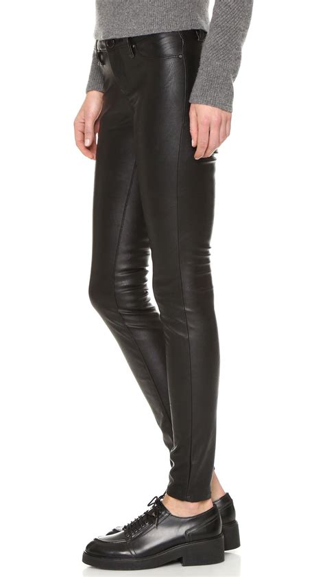 Lyst Blank Nyc Vegan Leather Skinny Pants In Black