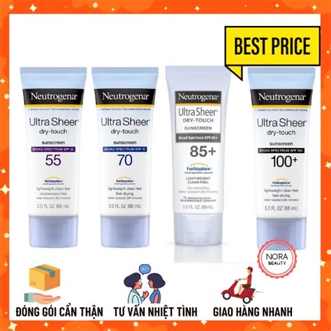 HÀng MỸ Kem Chống Nắng Neutrogena Ultra Sheer Dry Touch 88ml Shopee Việt Nam