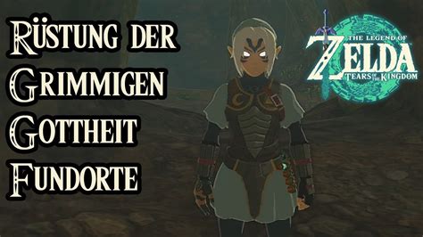 Rüstung der Grimmigen Gottheit finden alle Fundorte Zelda Tears of