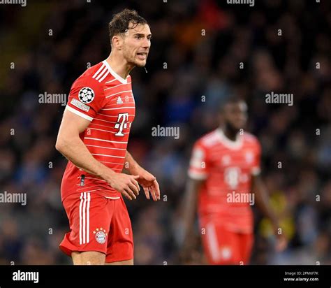 Manchester Uk 11th Apr 2023 Leon Goretzka Of Bayern Munich During