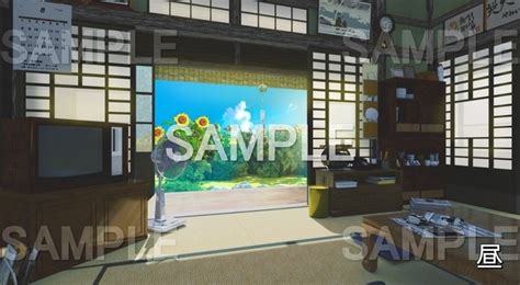 【背景素材】田舎の家 自然and夏編06 Summer Room01 背景専門店みにくる Booth