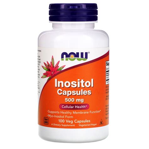 Inositol Vitamín B8 500 Mg 100 Kapslí Now Foods Stále Mladí