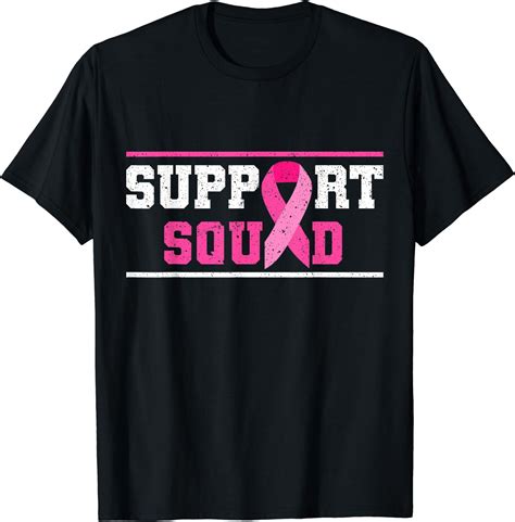 Support Squad Breast Cancer Awareness Pink Ribbon T Shirt Walmart