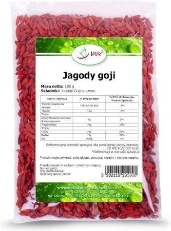 Jagody Goji Suszone Owoce Naturalne G Jako Ceny I Opinie Ceneo Pl