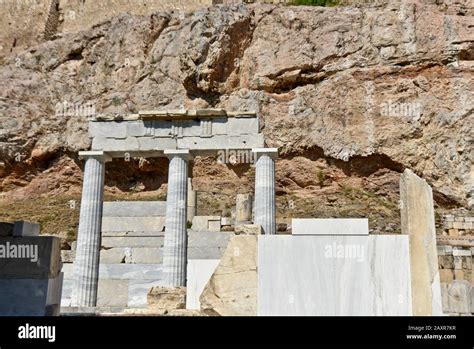 The Sanctuary Of Asklepios Acropolis Of Athens Greece Stock Photo Alamy