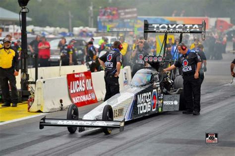 Antron Brown Team Racing At The Lucas Oil InterNational Raceway In