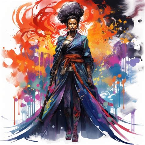 YASUKE Unleashing Afrofuturistic Power Through Vibrant And Bold Wall