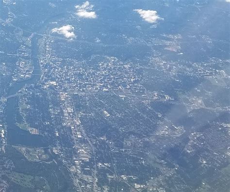 Austin From The Air Airplane View Scenes Austin