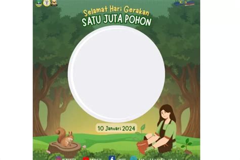 Terbaru Link Twibbon Hari Gerakan Satu Juta Pohon Januari