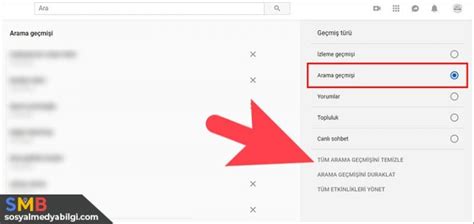 Youtube Arama Ve Zleme Ge Mi Ini Silme Sosyalmedyabilgi