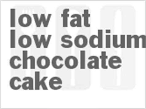 Low Fat Low Sodium Chocolate Cake Recipe | CDKitchen.com