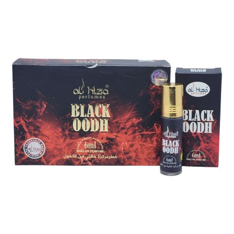 Al Hiza Black OODH Perfume Roll On 6ml Sabeauties