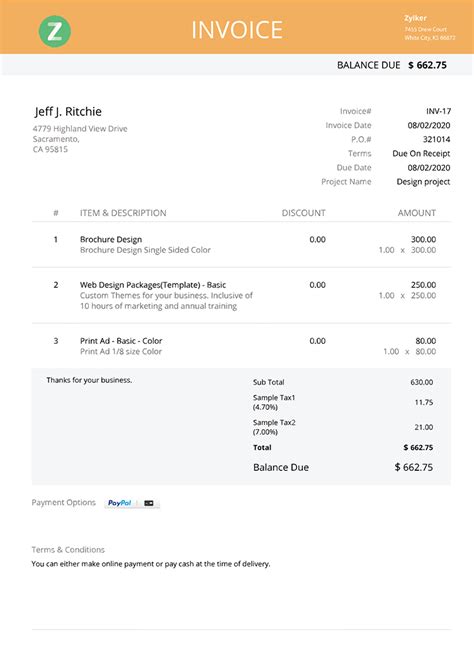 Microsoft Office Invoice Templates For Excel