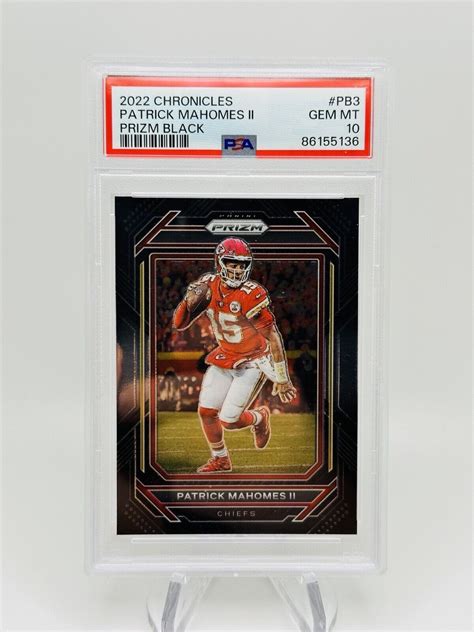 Patrick Mahomes Ii Chronicles Pb Prizm Black Price Guide