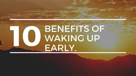 Rise And Shine 10 Surprising Benefits Of Waking Up Early