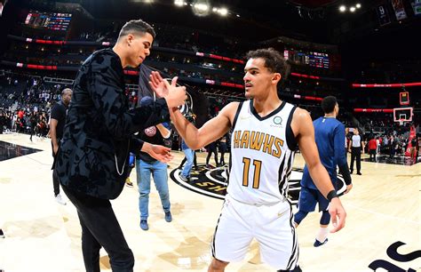 On A Career Night For Trae Young Best Friend Michael Porter Jr Has