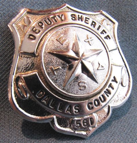 Collectors Badges Auctions Original Vintage Dallas County Tx