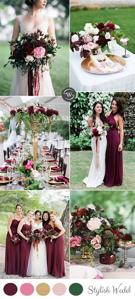 Wedding Trends 10 Fantastic Burgundy Color Combos For 2022 Burgundy