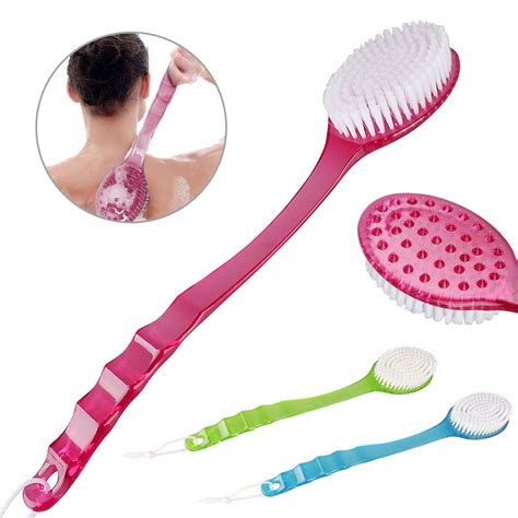 Bath Brush With Soft Bristles Long Handle Bath Shower Back Brush For Body Exfoliating Bath And