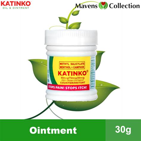 Katinko Camphor Menthol Methyl Salicylate Ointment G Mavens