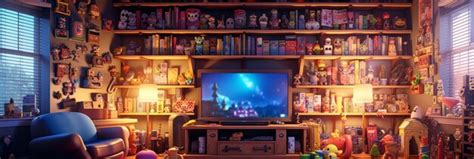 Premium Photo | Retro game room room for playing classic video games ...