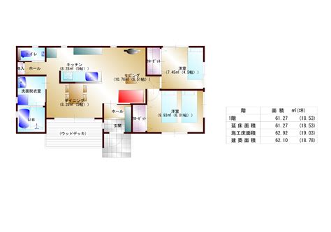 18坪 2ldk 平屋 Mediahouseプランm 株式会社 ロジュマン工房