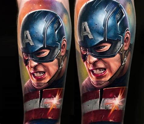 Captain America Tattoo By Alexander Kolbasov Post 28818