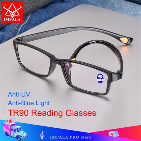 Impala Lh5002w Anti Blue Reading Glasses For Men And Women Tr90 Eyewear