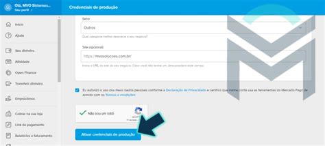 Como encontrar as credenciais do Mercado Pago para integração site