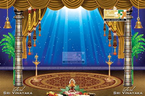 creative stage background design for ganesh chaturthi | naveengfx