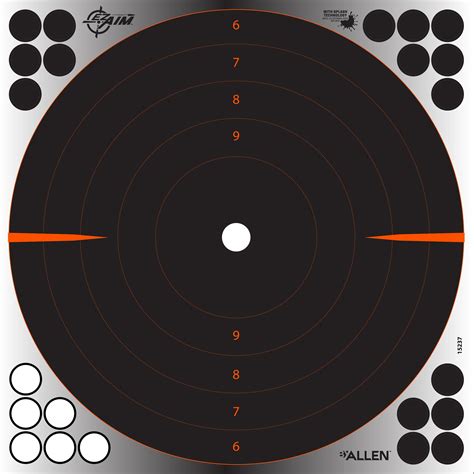 Ez Aim Adhesive Splash Reactive Paper Shooting Targets By Allen Company