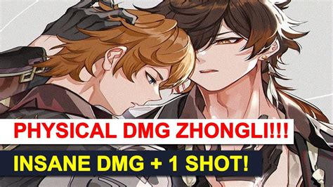 Physical DPS Zhongli Showcase INSANE DMG Genshin Impact 1 2 Showcase