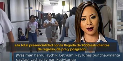 Illariy La Primera Presentadora De Noticias En Quechua Creada Por