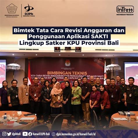 Bimtek Tata Cara Revisi Anggaran Dan Penggunaan Aplikasi Sakti Lingkup