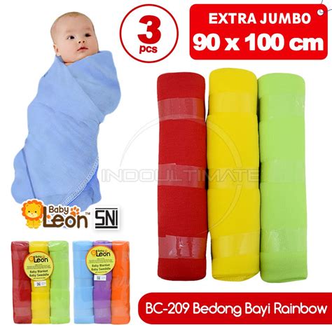 Jual Pcs Baby Leon Premium Bedong Bayi Rainbow Pastel Bc Bcs