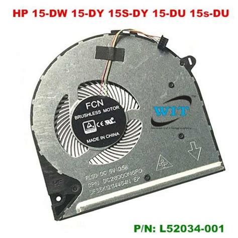 L Laptop Internal Cpu Cooling Fan For Hp Dw Dy S Dy