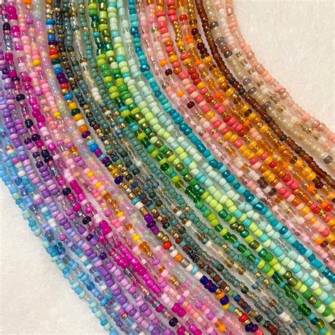 Seed Bead Necklace Etsy