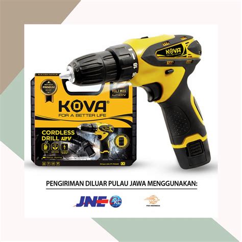 Jual Kova V Cordless Drill Set Mesin Bor Tangan Tanpa Kabel Shopee