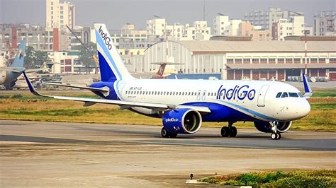 Agency News Delhi Indigo Plane Misses Taxiway After Landing At