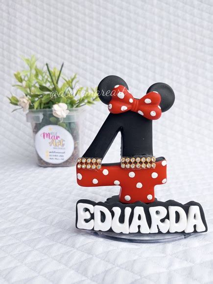 Vela Decorada Minnie Vermelha Elo7 Produtos Especiais