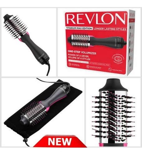 Escova Revlon Titanium Max Secadora E Alisadora Original Parcelamento