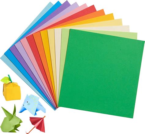 Buntes Origami Papier Blatt Leuchtende Farben Cm G