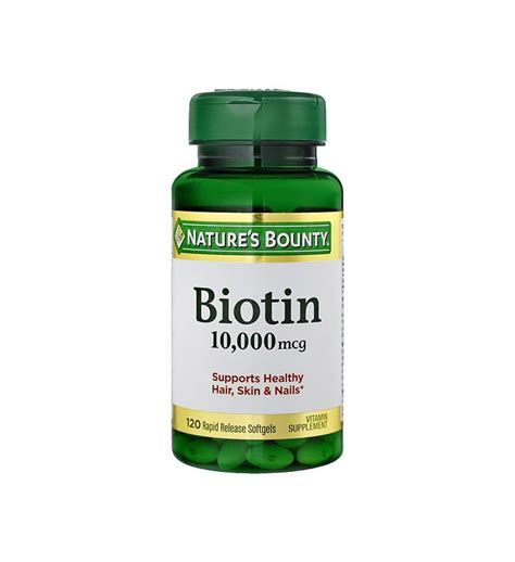 Natures Bounty Ultra Strength Biotin 10 000mcg Softgels Medicor