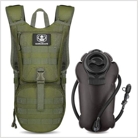 Barbarians Tactical Hydration Pack Water Backpack with 3L Bladder ...