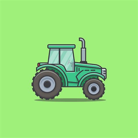 Premium Vector Farm Tractor Vehicle Cartoon Vector